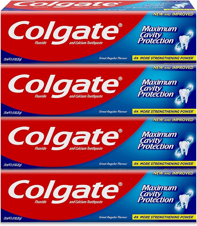 خمیر دندان Colgate مدل maximum cavity protection پک 4 عددی