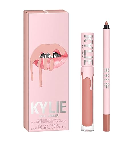 رژ لب مایع و خط لب مات Kylie Cosmetics رنگ Bare