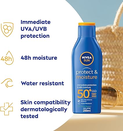 لوسیون  و ضد آفتاب بدن  NIVEA SUN با SPF 50