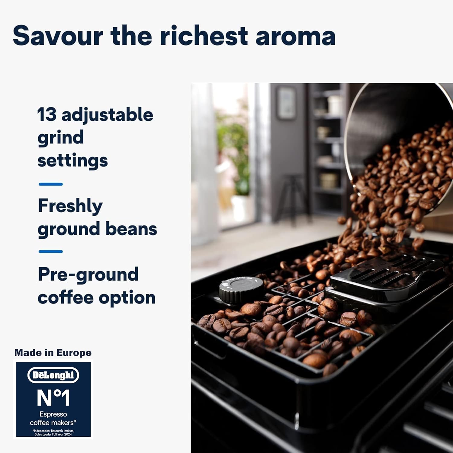 اسپرسوساز تمام اتوماتیک دلونگی مگنیفیکا مدل ECAM 222.20.B