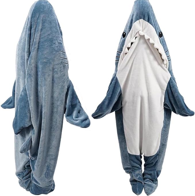 پتو کوسه DDMY مدلXL Blue Flannel Shark Blanket