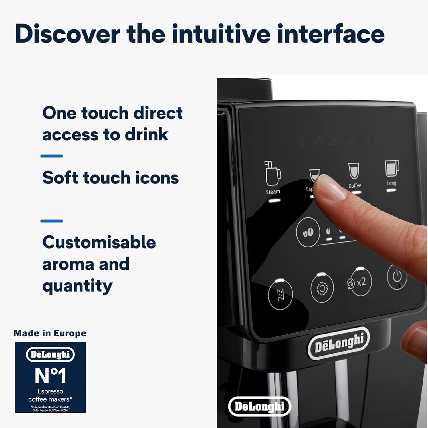 اسپرسوساز تمام اتوماتیک دلونگی مگنیفیکا مدل ECAM 222.20.B