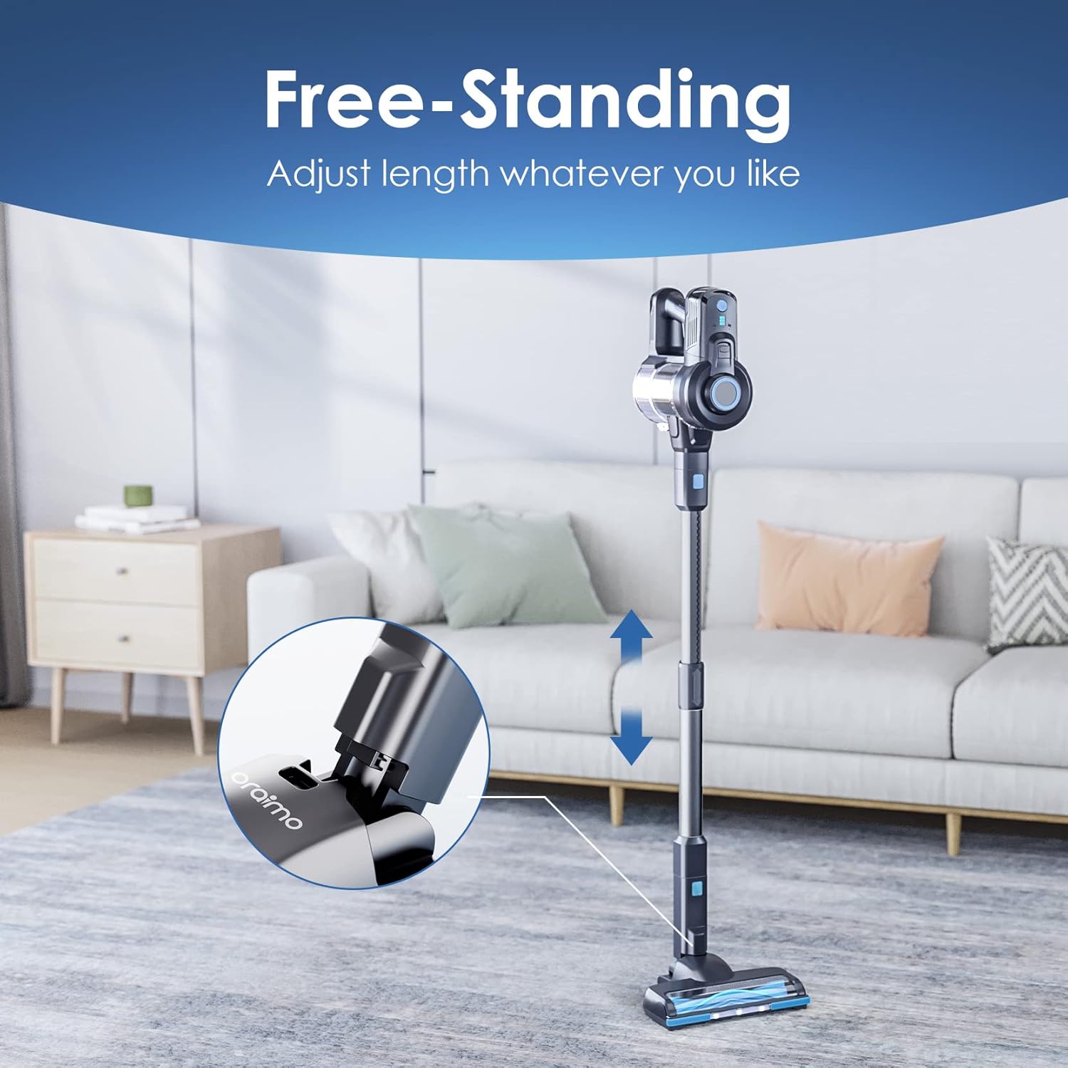 جاروبرقی شارژی عصایی Oraimo