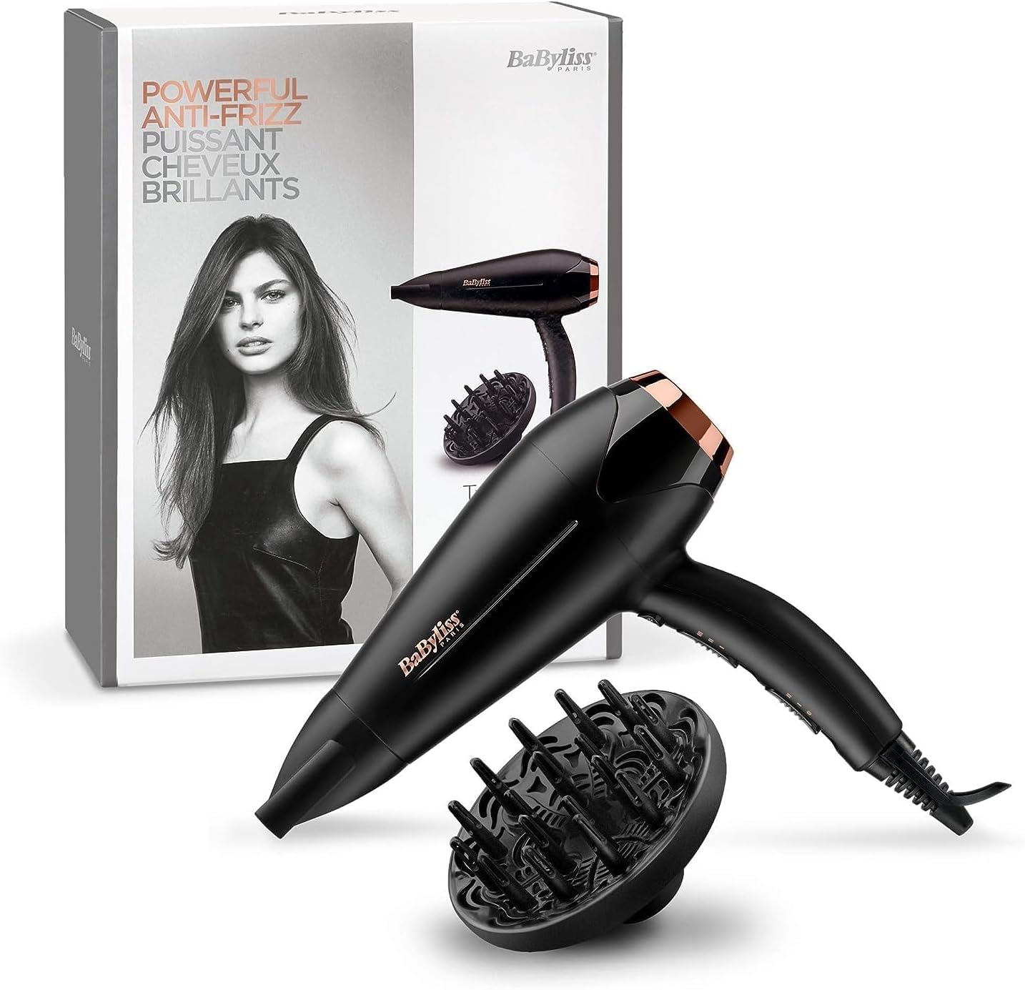 سشوار حرفه ای 2200 وات DC BaByliss مدل D570SDE