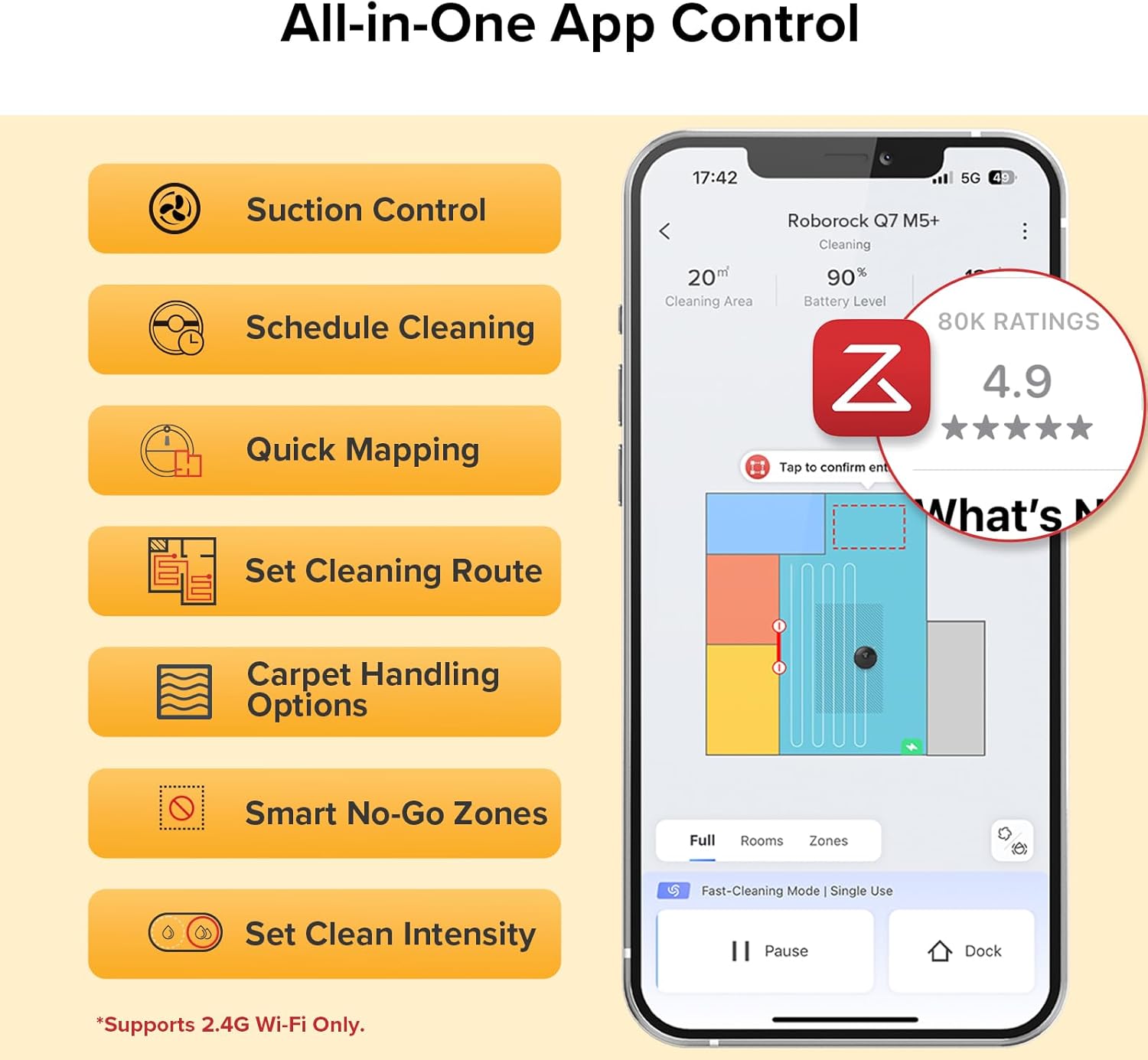 جاروبرقی رباتیک Roborock Q7 M5 با ایستگاه تخلیه خودکار