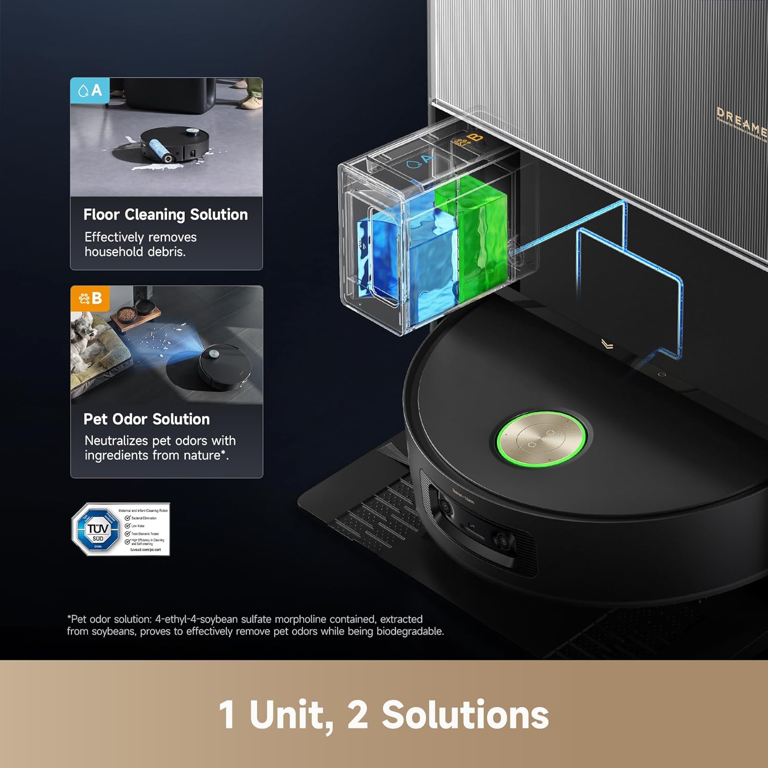 جاروبرقی رباتیک هوشمند با تشخیص موانع و سیستم نظافت خودکار