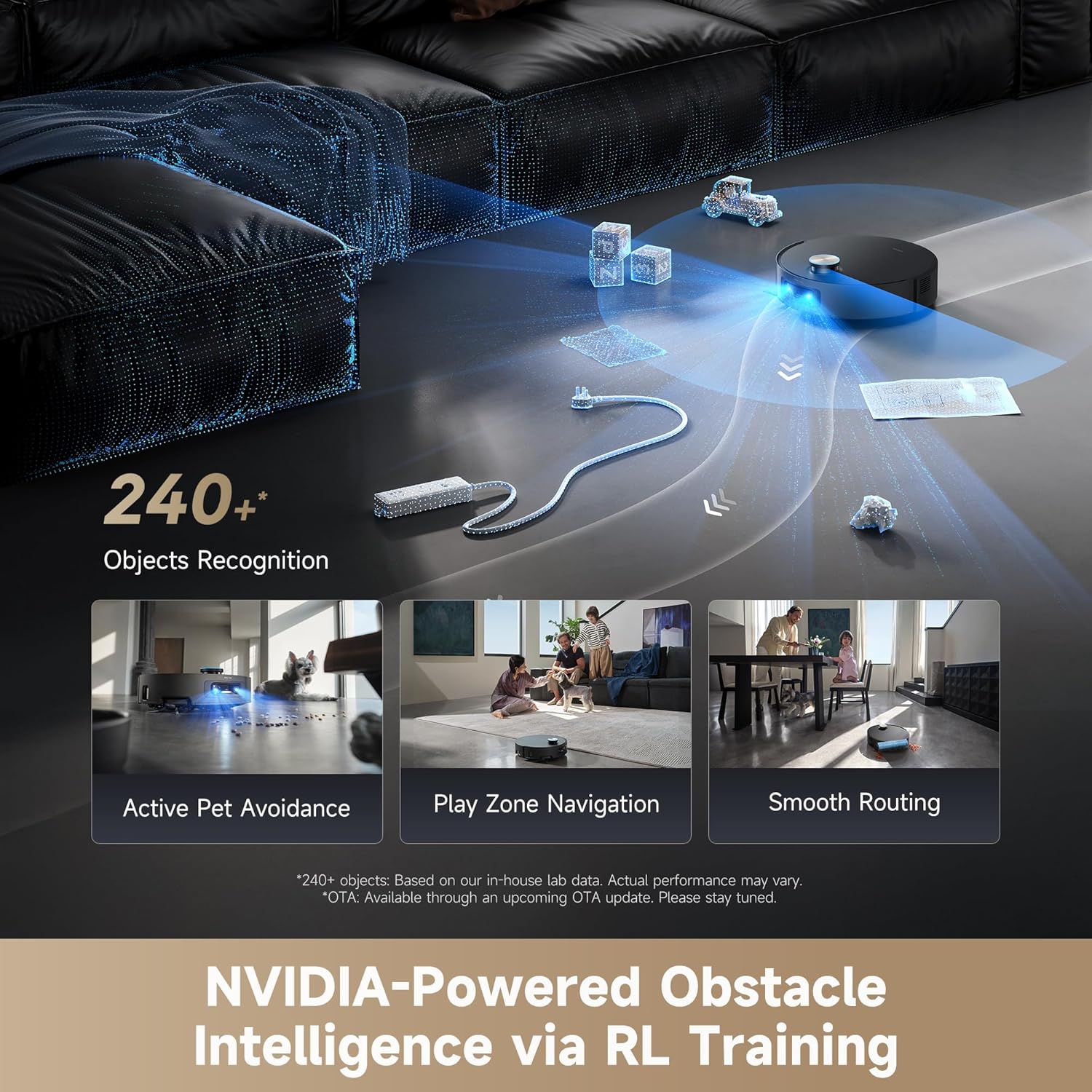 جاروبرقی رباتیک هوشمند با تشخیص موانع و سیستم نظافت خودکار