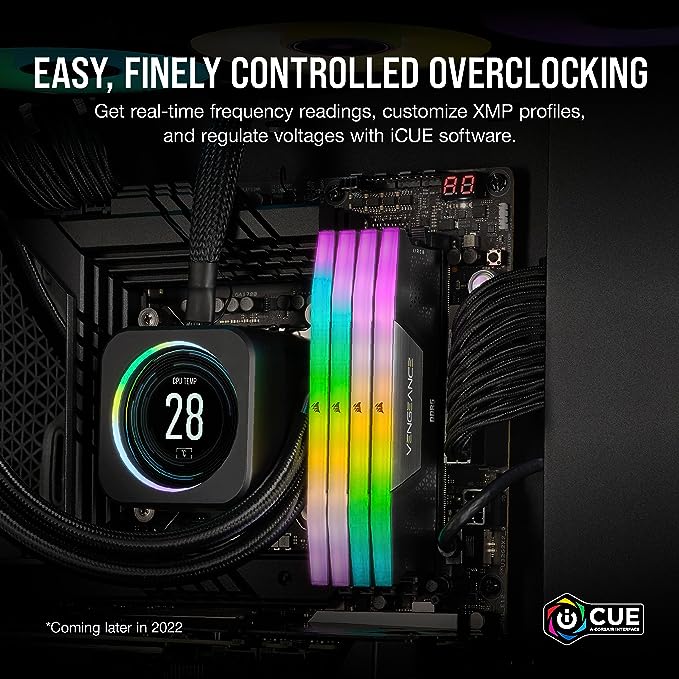 رم دو کاناله کورسیر مدل VENGEANCE RGB حافظه 32 گیگابایت فرکانس 6600 مگاهرتز