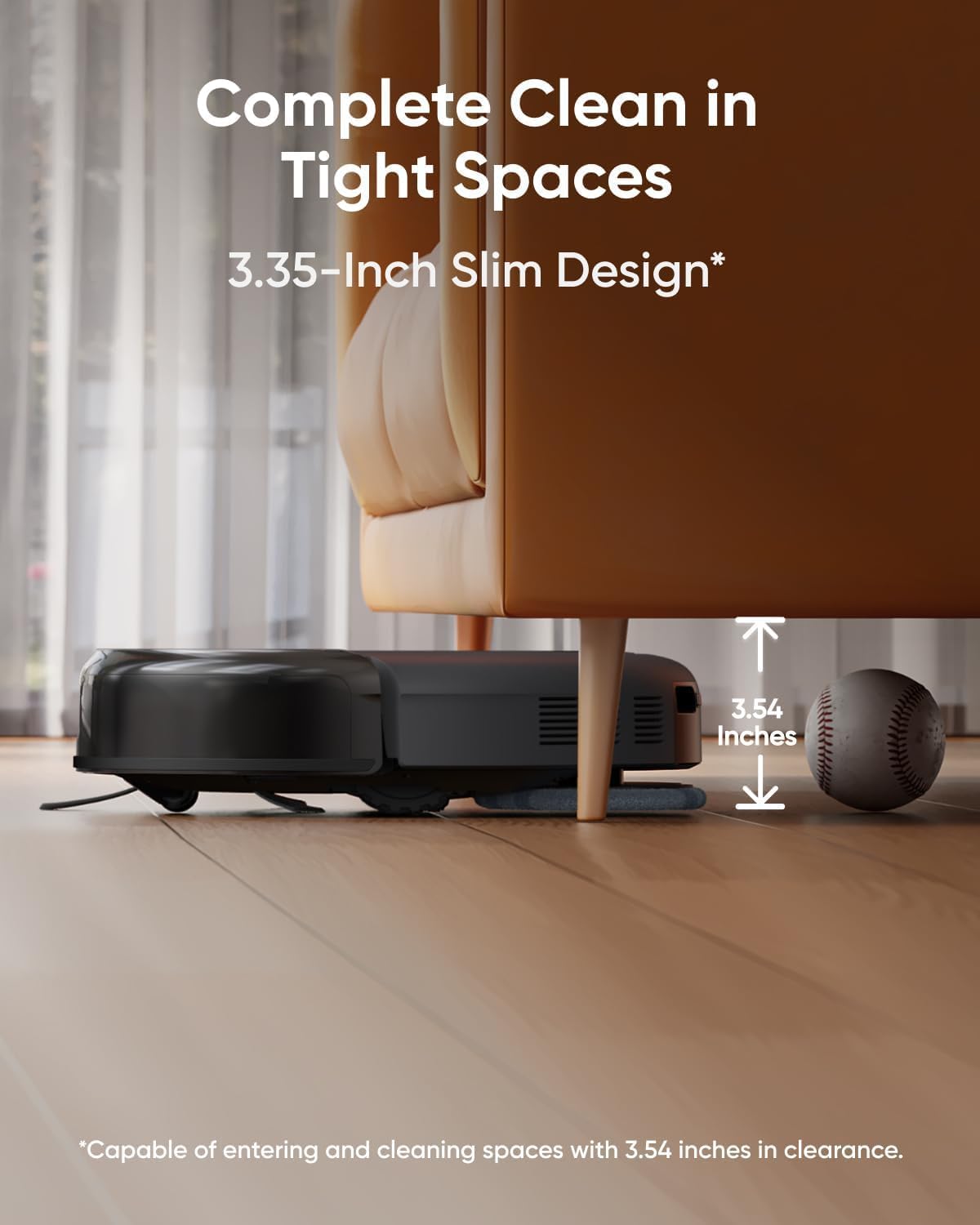 جاروبرقی رباتیک یوفی (eufy) فوق‌باریک با مکش قدرتمند