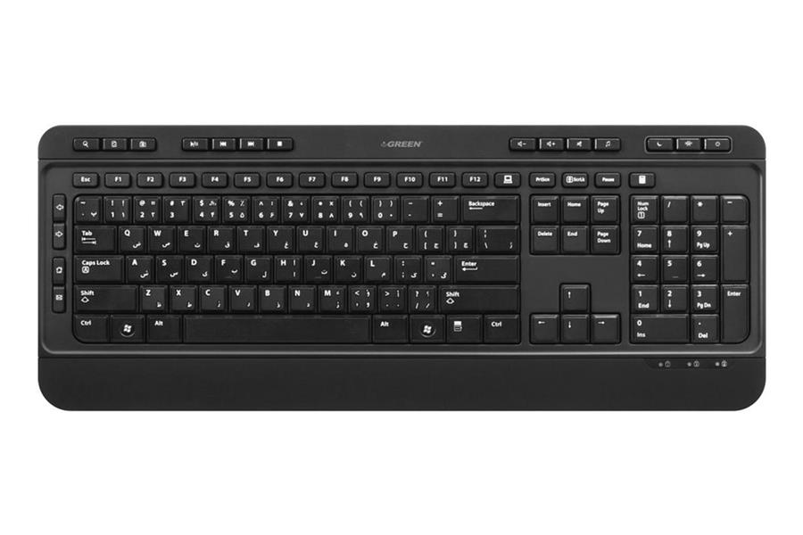 کیبورد گرین مدل GK-502 با حروف فارسی