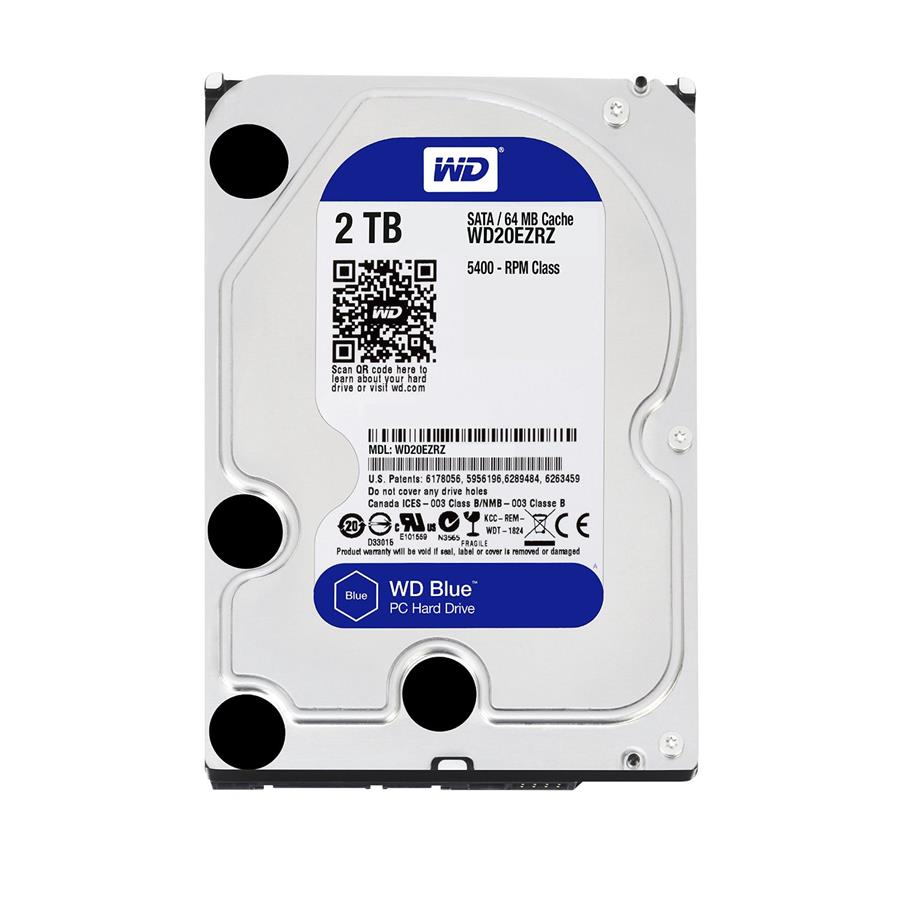 هارد اینترنال وسترن دیجیتال سری Blue wd20ezaz ظرفیت 2 ترابایت