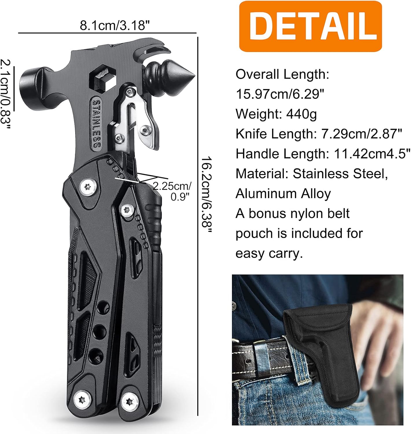 کیت ابزار چندکاره اسنو فلیک به‌همراه چکش چندمنظوره