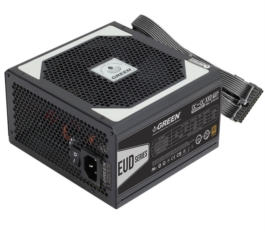 منبع تغذیه کامپیوتر گرین مدل GP480A-EUD 80 Plus Bronze توان 480 وات