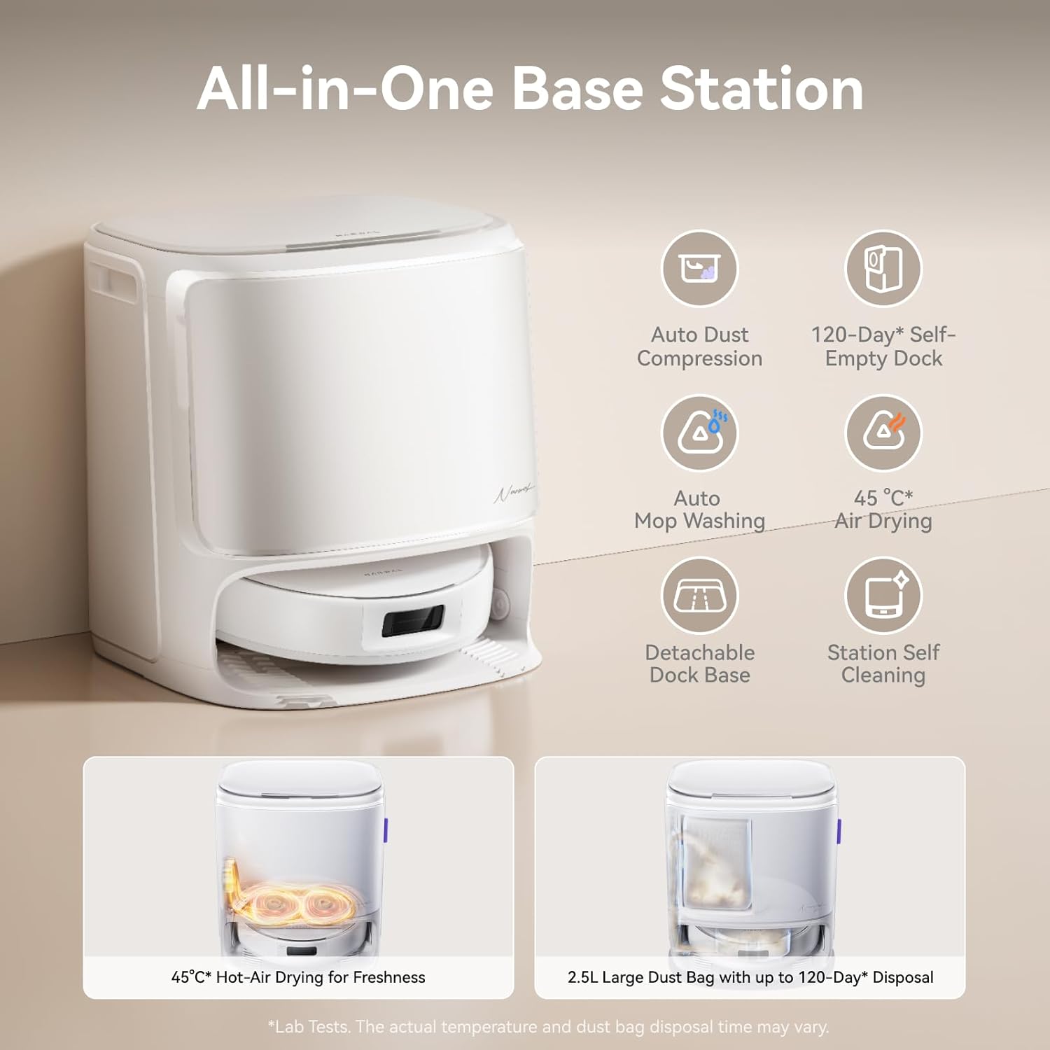 جاروبرقی رباتیک و زمین‌شوی هوشمند NARWAL با تخلیه خودکار و MopExtend