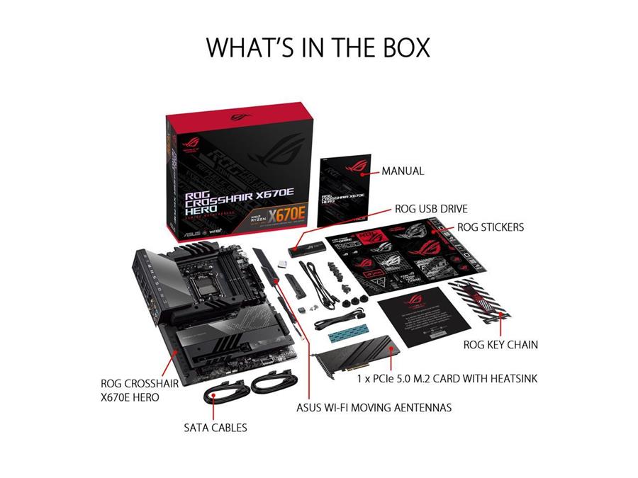 مادربرد ایسوس مدلROG CROSSHAIR X670E HERO سوکت AM5