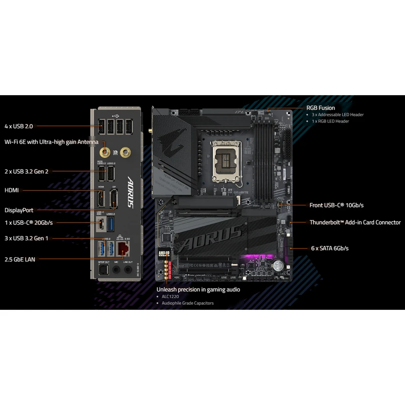 مادربرد گیگابایت مدل Z790 AORUS ELITE X AX