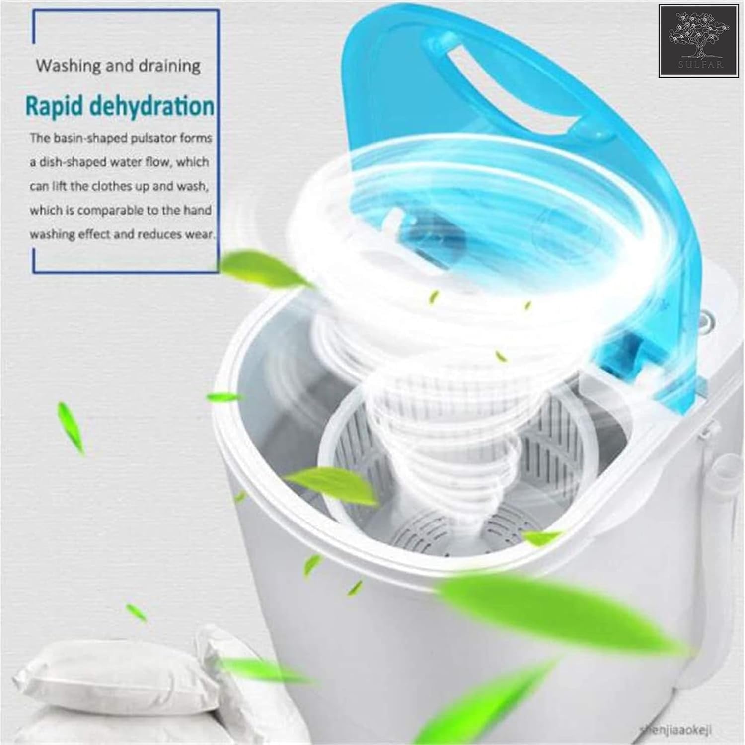 ماشین لباسشویی تمام اتوماتیک کوچک Sulfar KT-00-10001