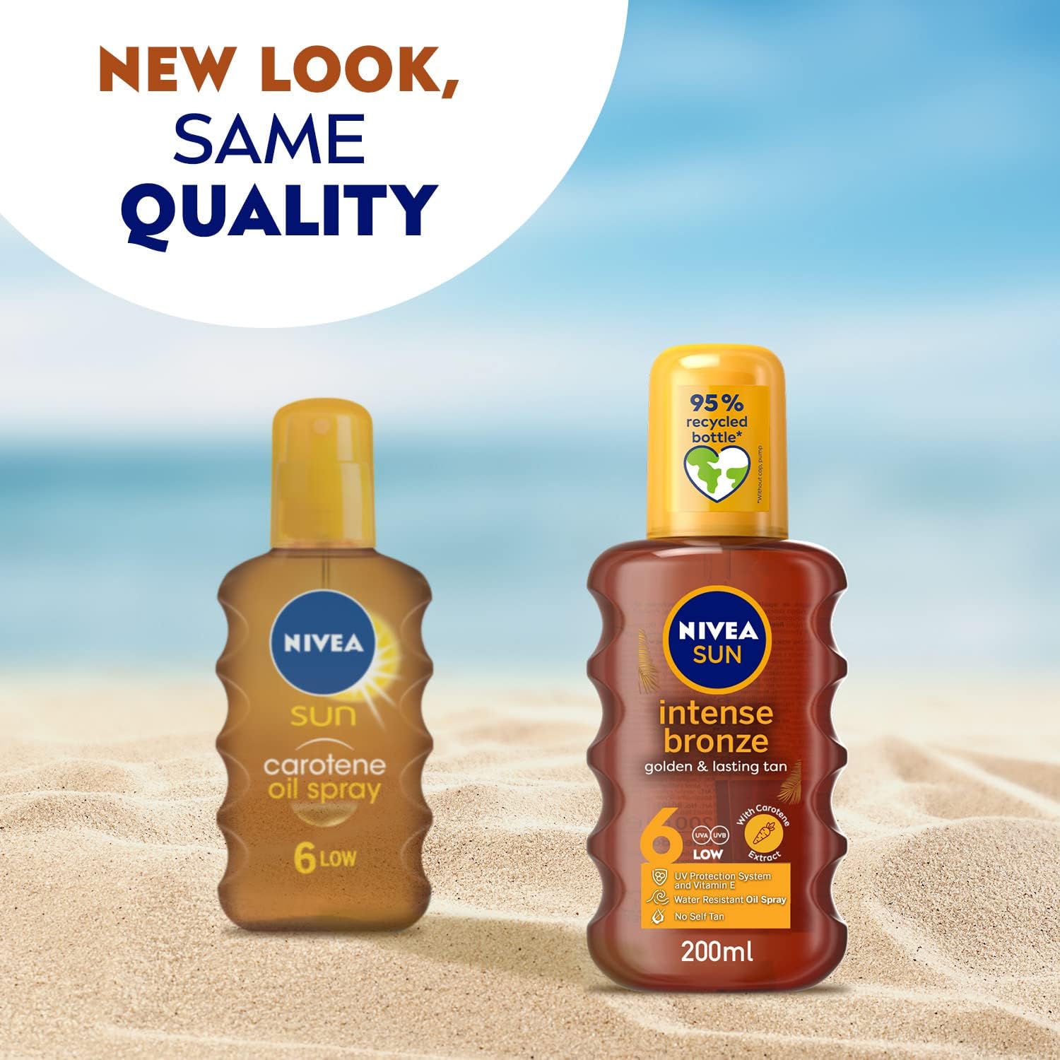 اسپری روغن برنزه کننده NIVEA SUN حجم 200ml