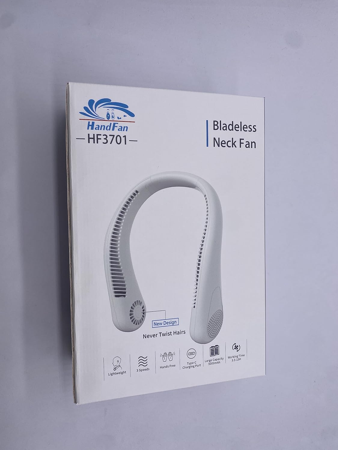 پنکه گردنی شارژی HandFan  مدل 5000mAh