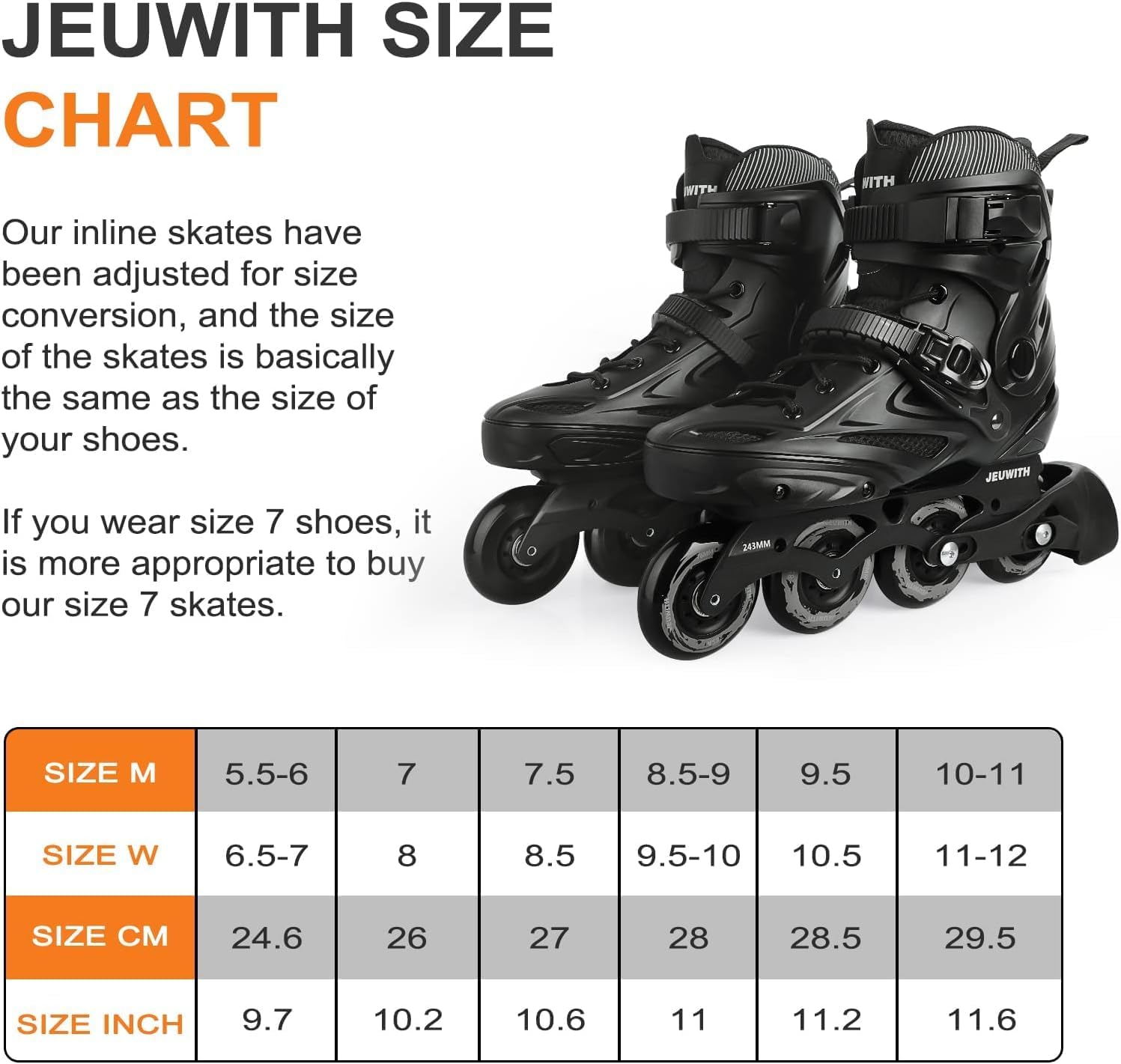 اسکیت Inline برند JEUWITH