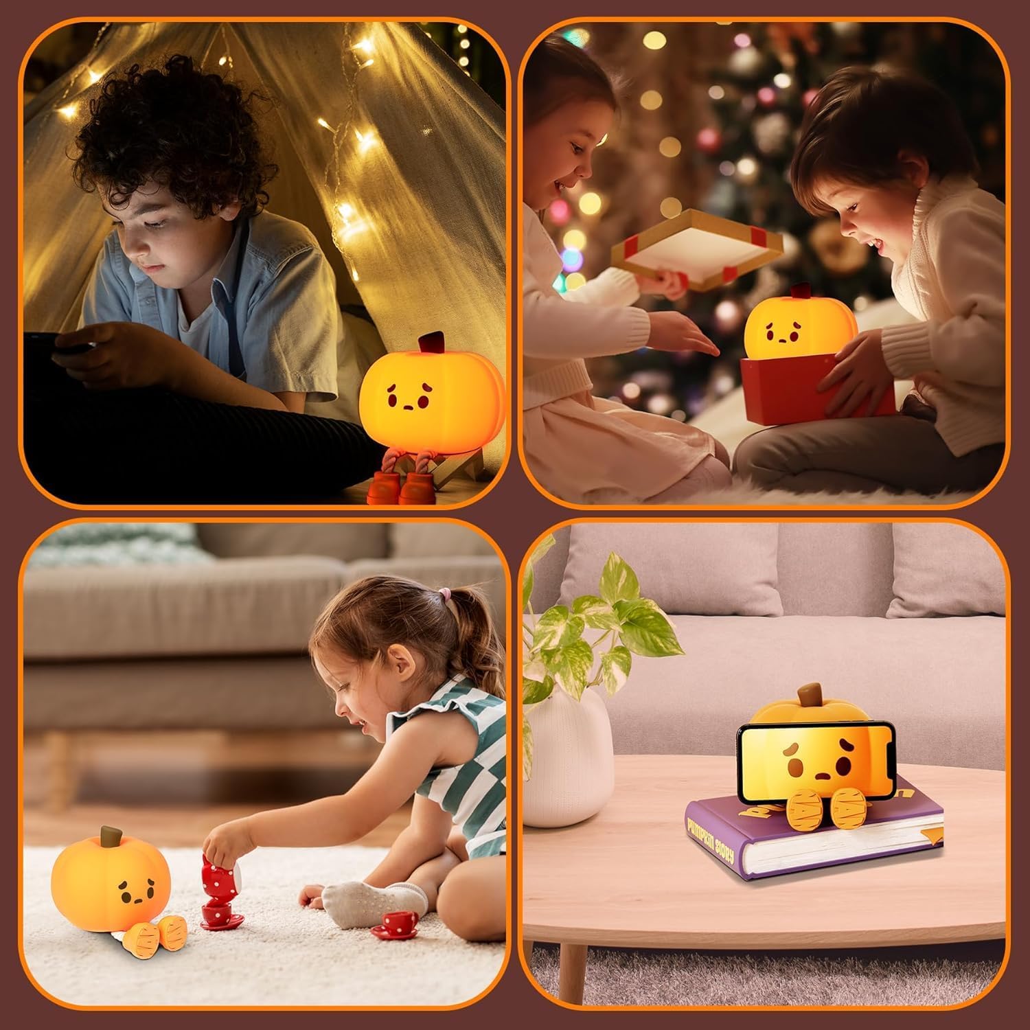 چراغ خواب سیلیکونی کدو تنبل Anspect