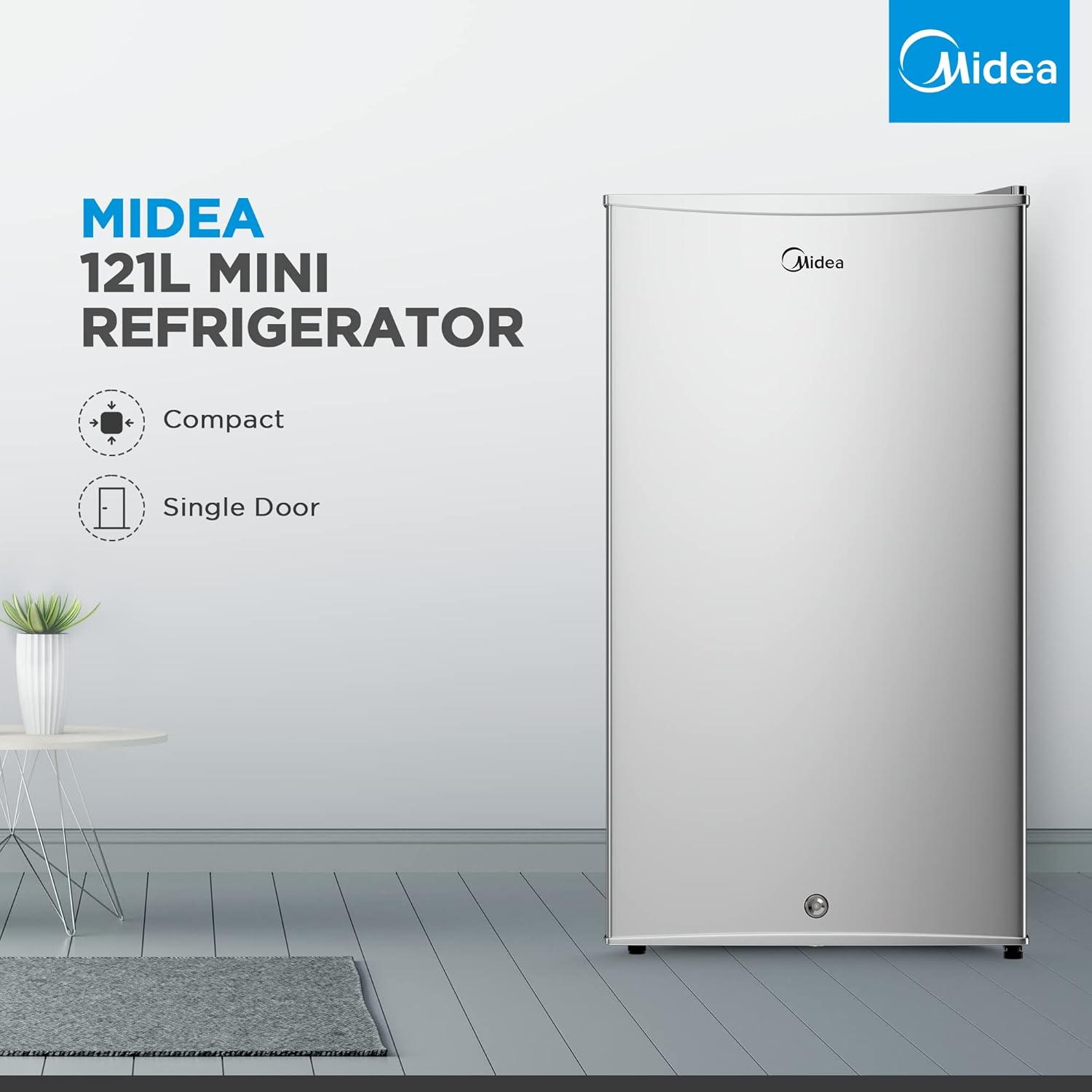 یخچال  تک درب Midea مدل MDRD133FGE