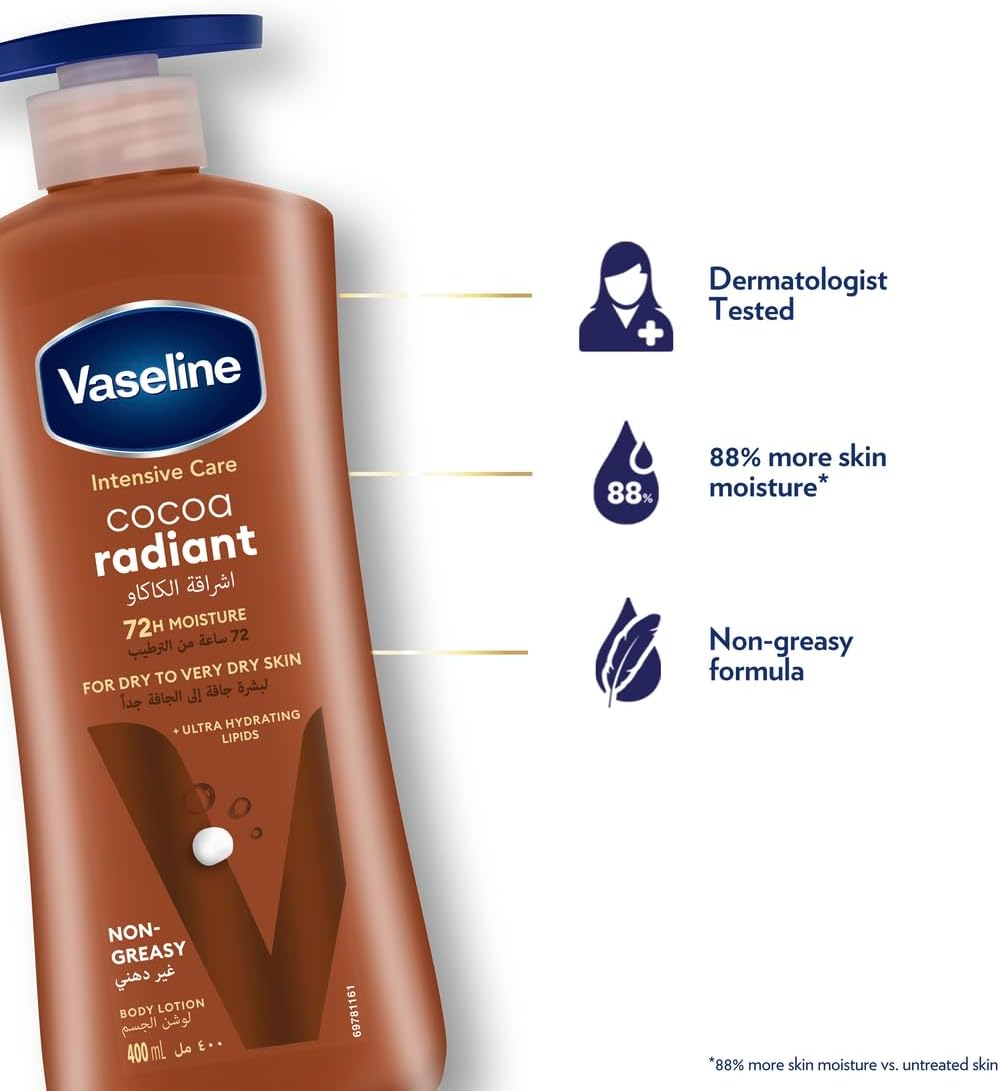 لوسیون بدن Vaseline کاکائویی۲ عددی 400ml