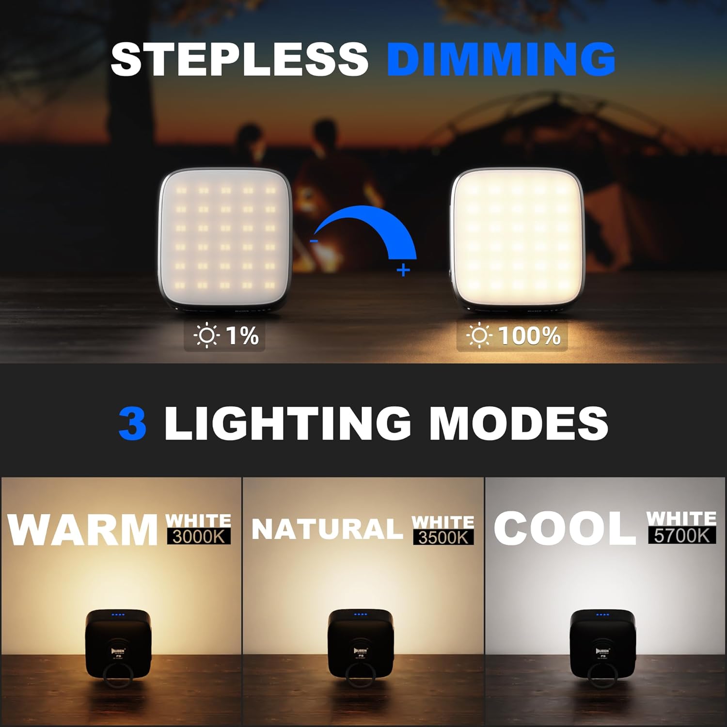 چراغ کمپینگ Wuben F5 LED 5200mAh