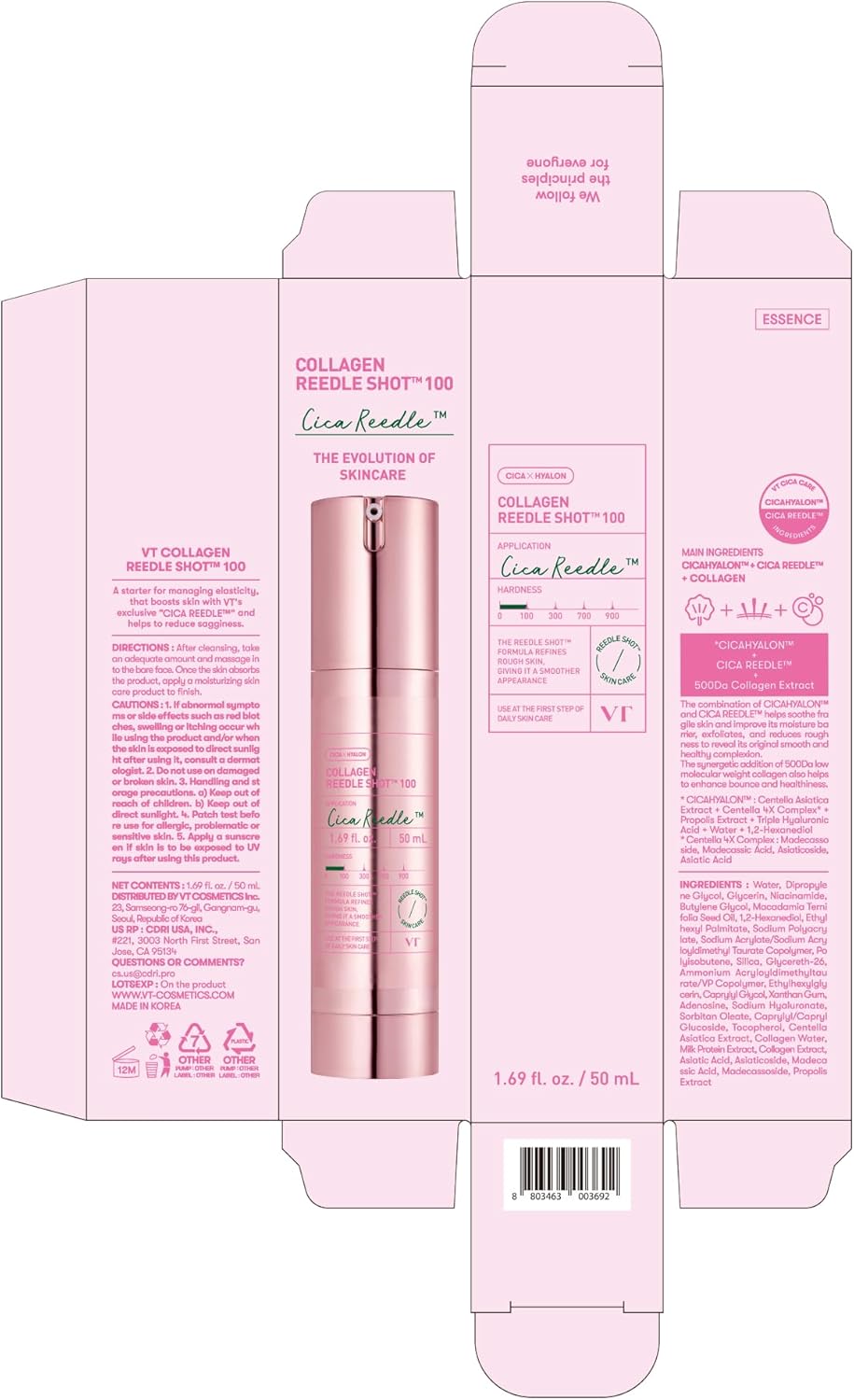 سرم میکرونیدلینگ کلاژن کره ای VT COSMETICS