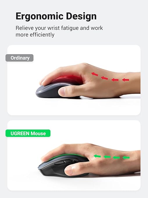 موس بی‌ سیم بلوتوثی  UGREEN ارگونومیک