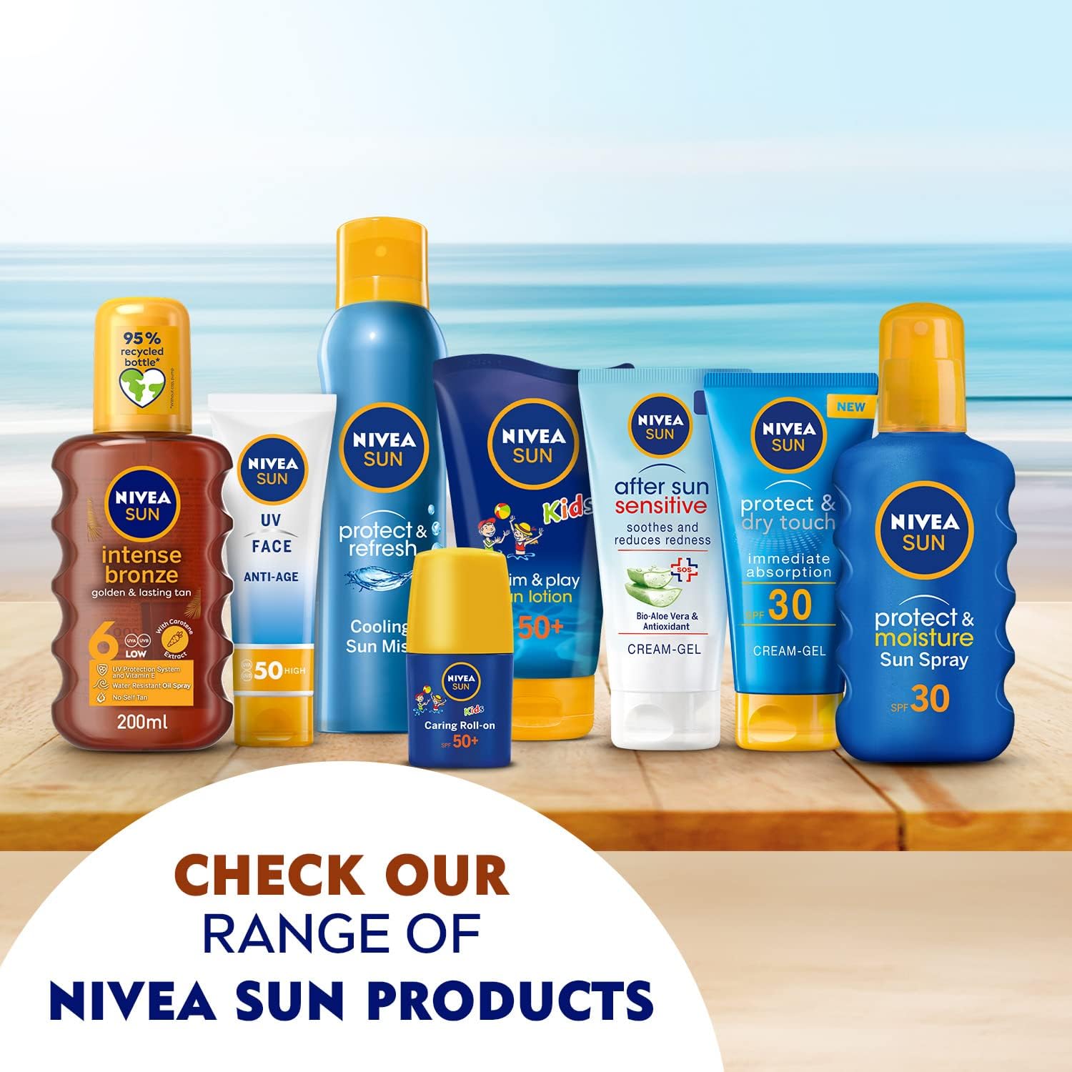 اسپری روغن برنزه کننده NIVEA SUN حجم 200ml