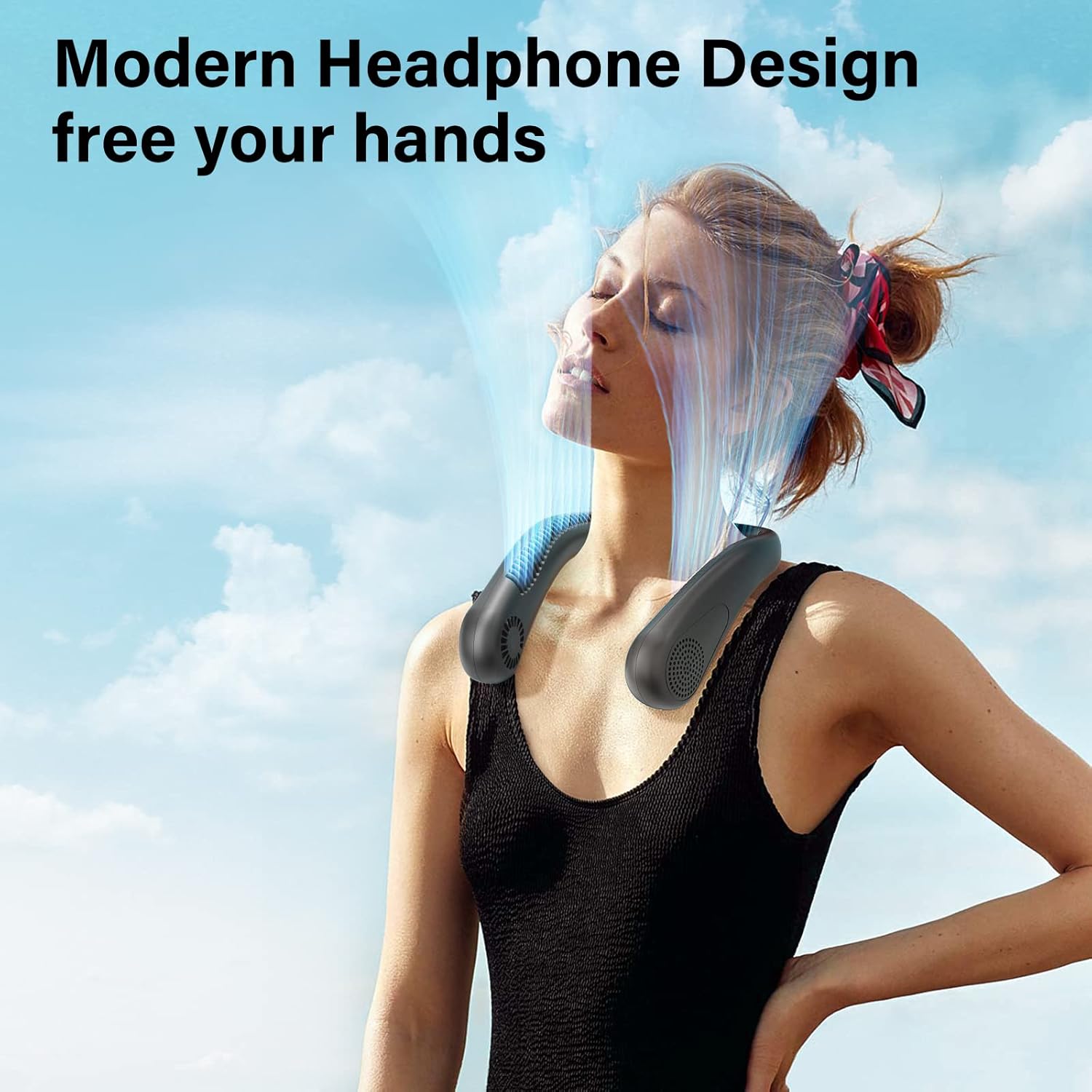 پنکه گردنی شارژی HandFan  مدل 5000mAh