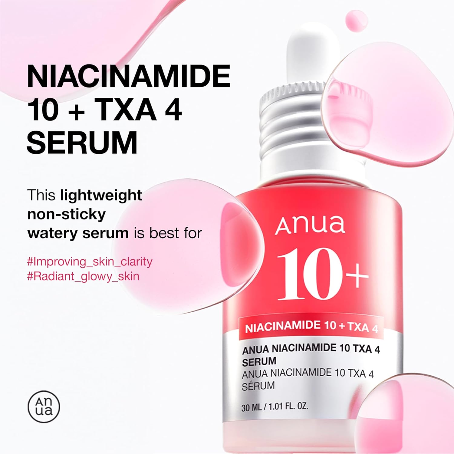 سرم نیاسینامید کره ای ANUA مناسب برای پوست های چرب حجم 30ml