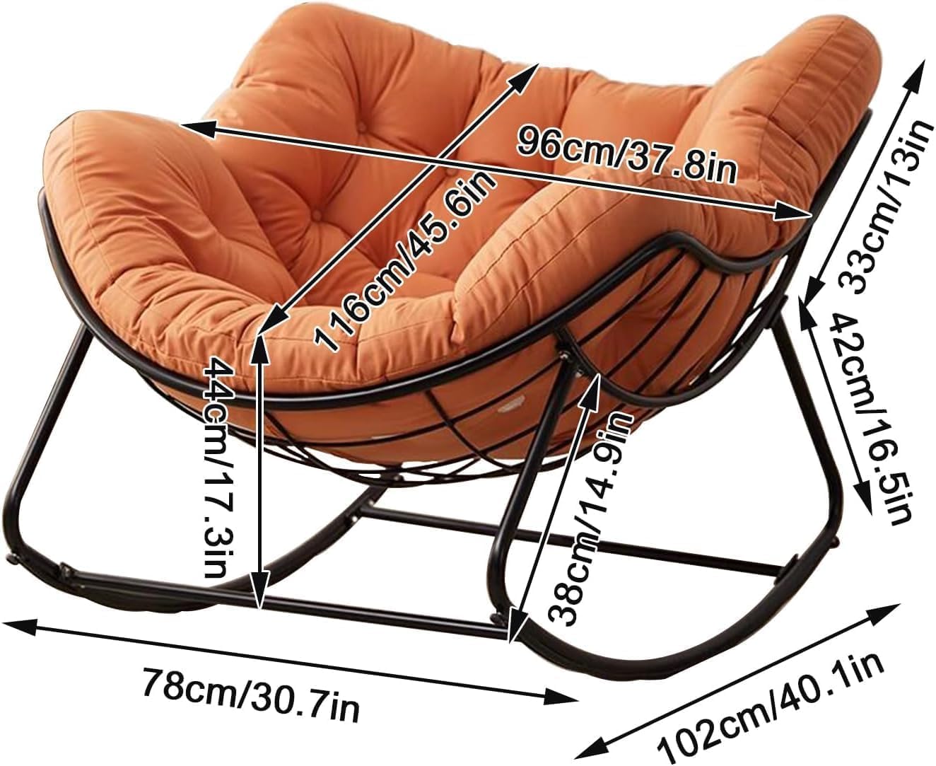 صندلی گهواره ای Deep Sleep مدل ‎VI-RC-02 با تشک ضخیم و نرم