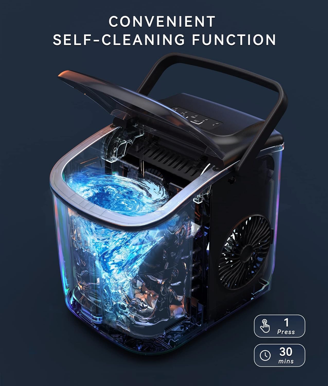 یخ‌ ساز رومیزی قابل حمل ecozy مدل IM-BS260C