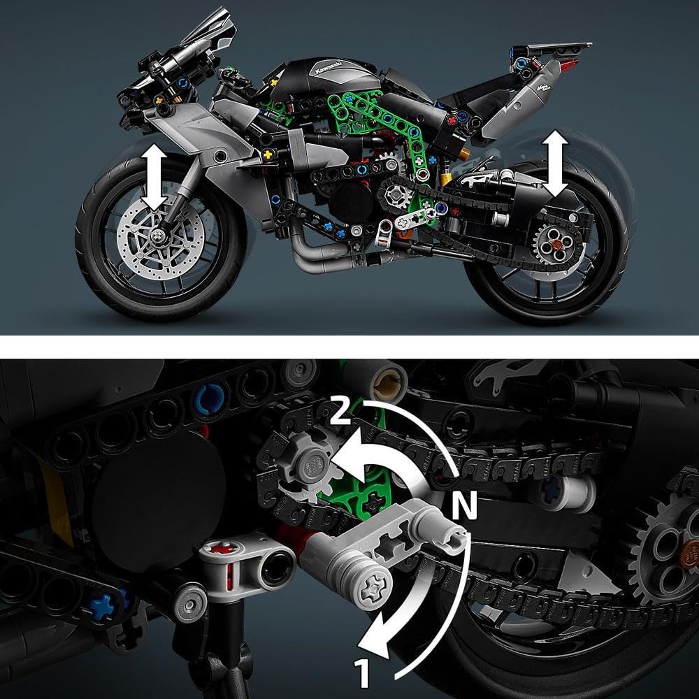 لگو  سری تکنیک مدل Motorcycle  Kawasaki Ninja کد 42170