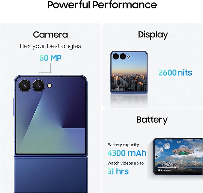 گوشی موبایل سامسونگ مدل Galaxy Z Flip 7 5G ظرفیت 256 گیگابایت و رم 12 گیگابایت