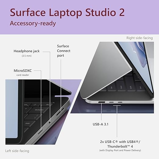 لپ تاپ  Microsoft مایکروسافت 14.4 اینچی مدل Surface Studio 2 i7 13700H 32GB 1TB RTX2000