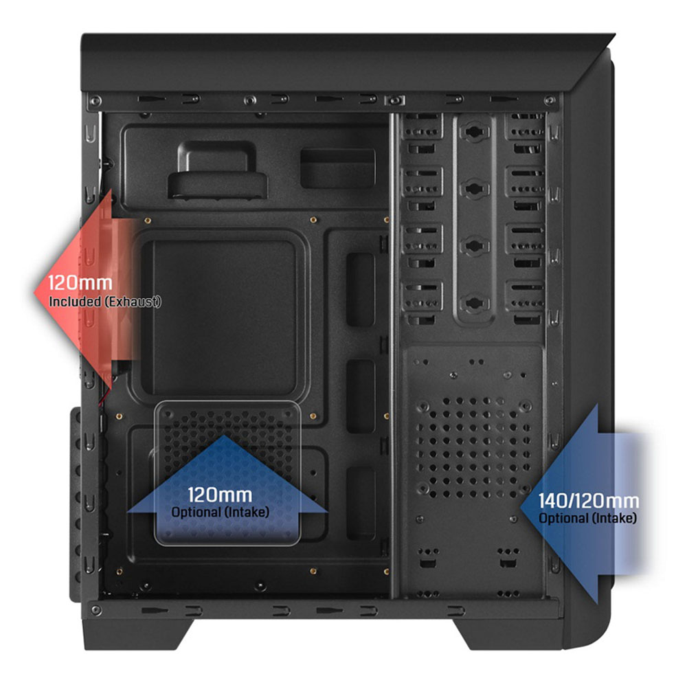 کیس کامپیوتر گرین مدل Hiwa Mid Tower