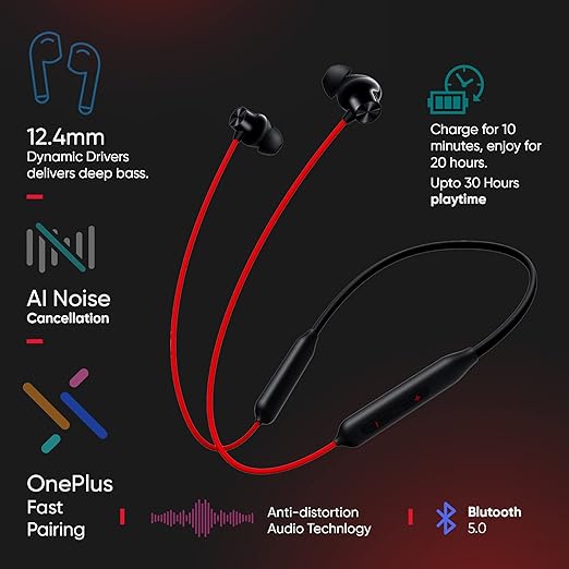 هندزفری بلوتوثی وان پلاس مدل Bullets Wireless Z2