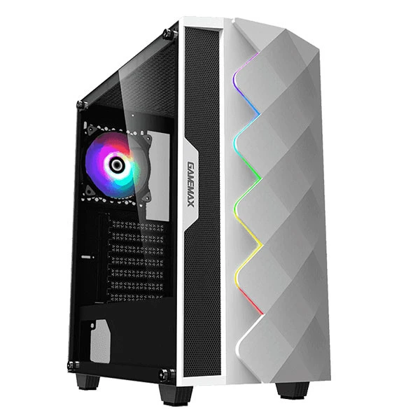 کیس کامپیوتر گیم مکس مدل Diamond White-GAMING-Animation i5 13400F