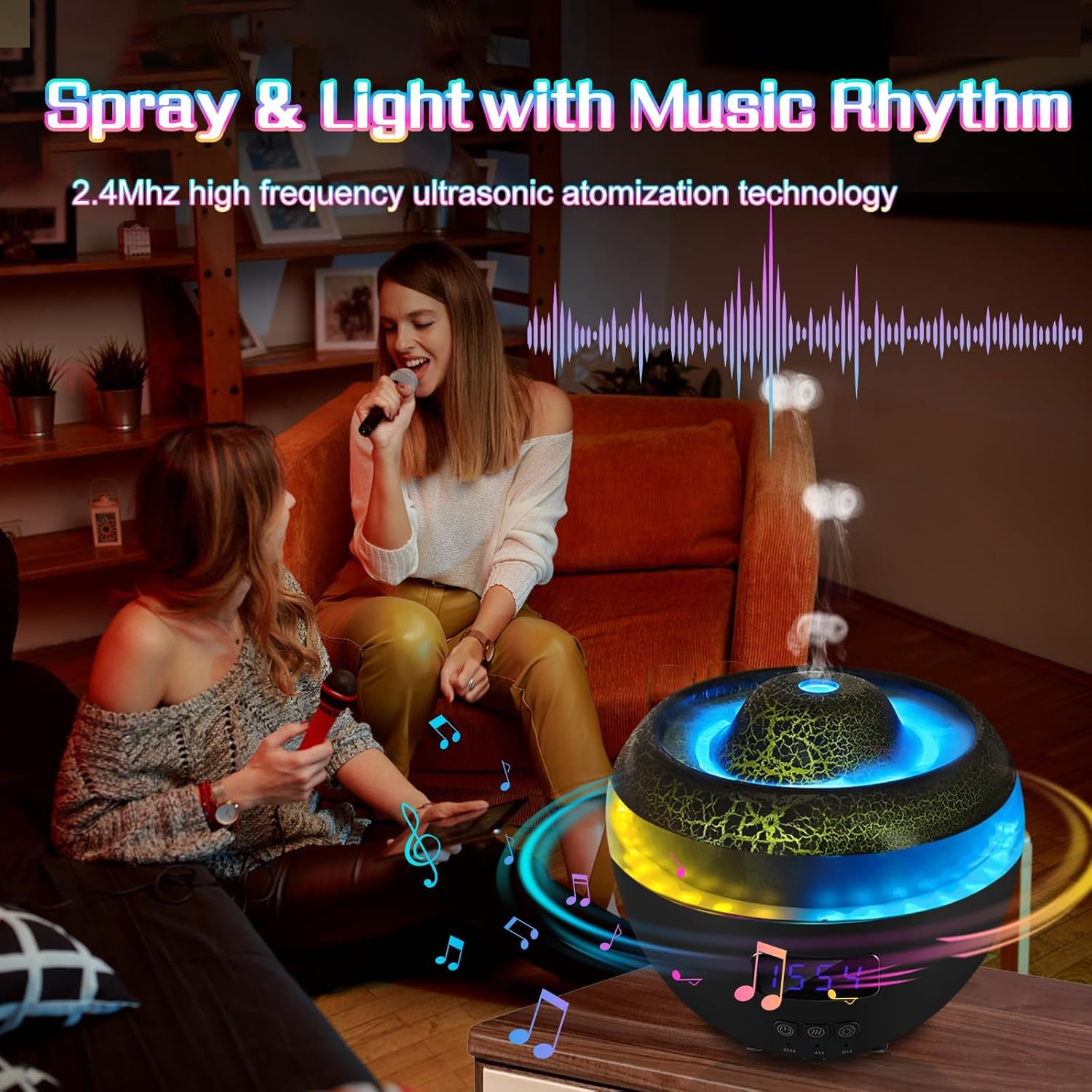 دستگاه بخور و آروماتراپی NALACAL به شکل آتشفشان مدل ‎PZ0025