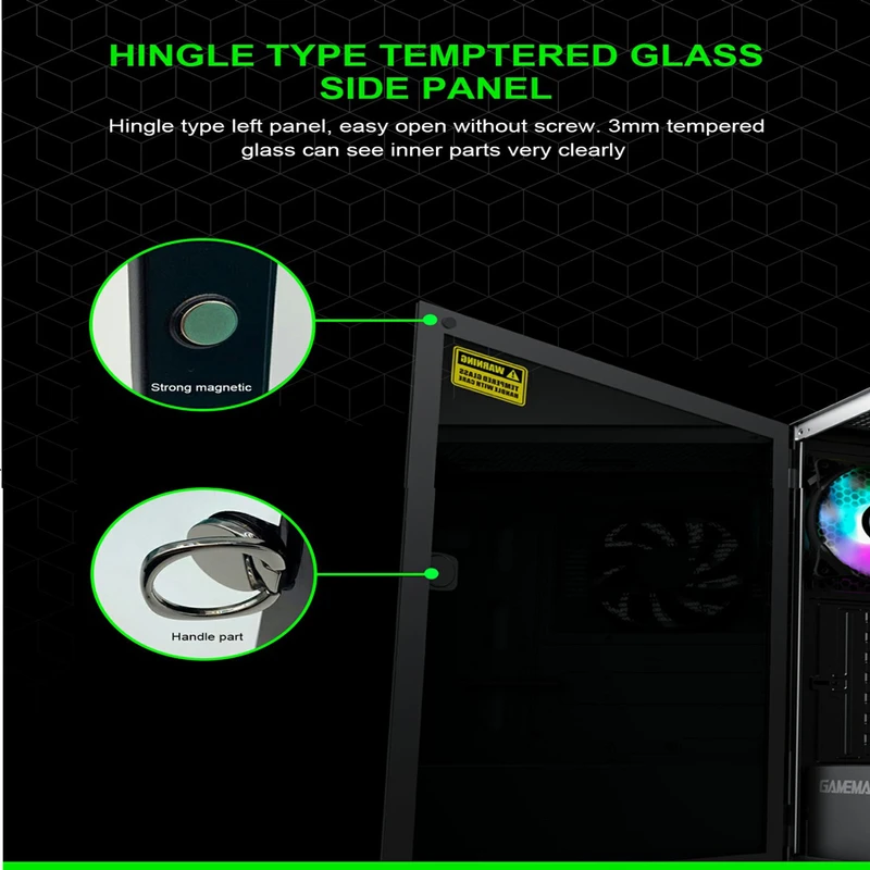 کیس کامپیوتر گیم مکس مدل Diamond White-GAMING-Animation i5 13400F