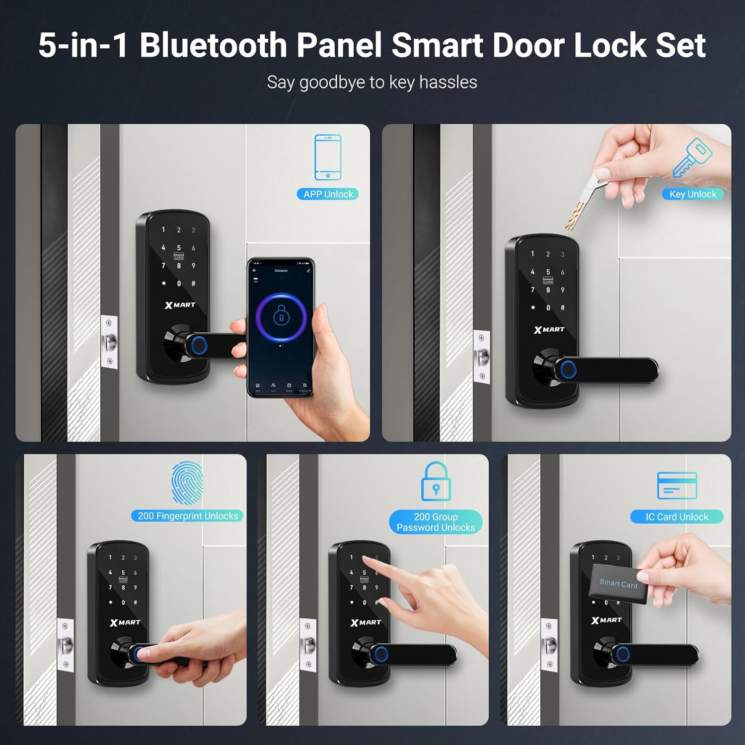 قفل هوشمند Xmart با اثرانگشت و ورود بدون کلید