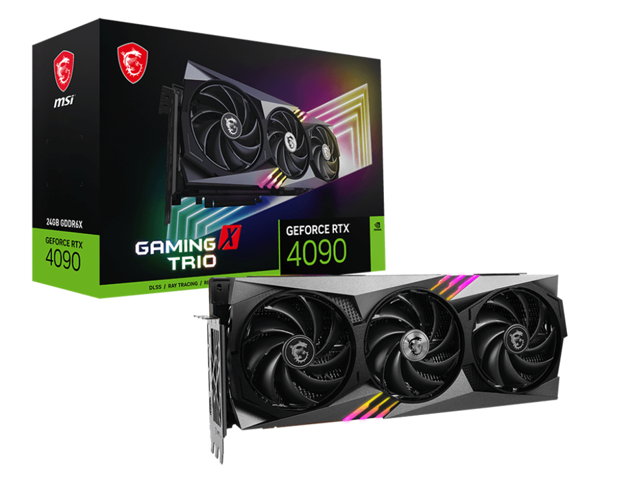 کارت گرافیک MSI  ام اس آی مدل GeForce RTX™ 4090 GAMING X TRIO 24G حافظه 24 گیگابایت