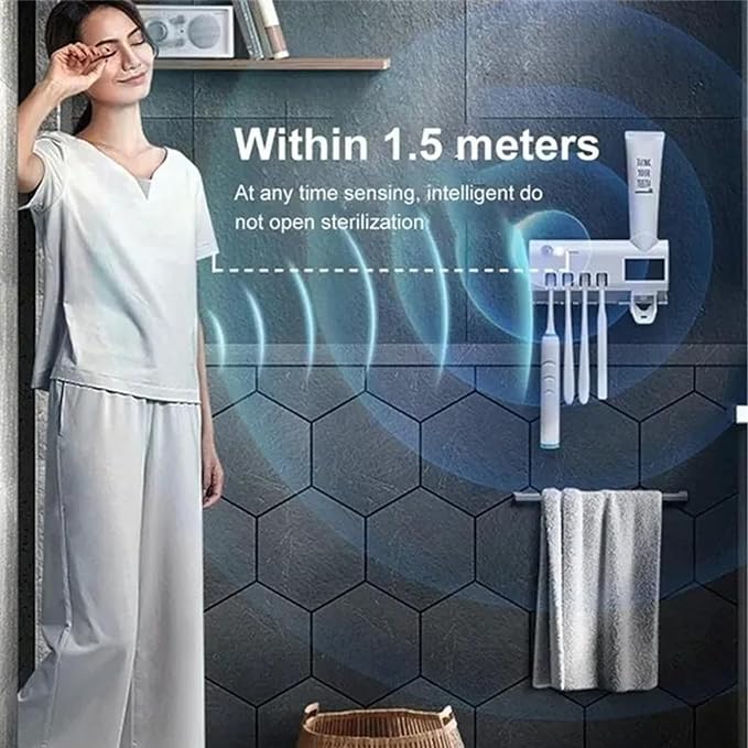 استریل کننده مسواک UV با پایه هوشمندZUNYSHA