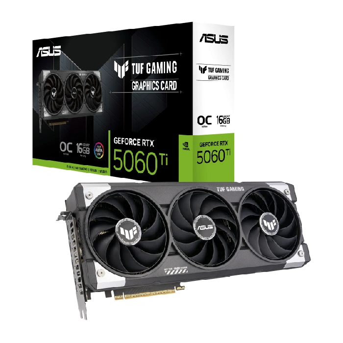 کارت گرافیک ایسوس TUF Gaming GeForce RTX 5060 Ti 16GB GDDR7 OC Edition مخصوص بازی
