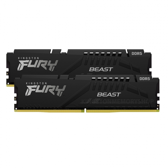 رم کامپیوتر دو کاناله کینگستون مدل Fury Beas با حافظه 32 گیگابایت و فرکانس 6000 مگاهرتز