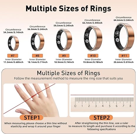 حلقه هوشمند سلامت مدل SARUNN ER سایز ۷