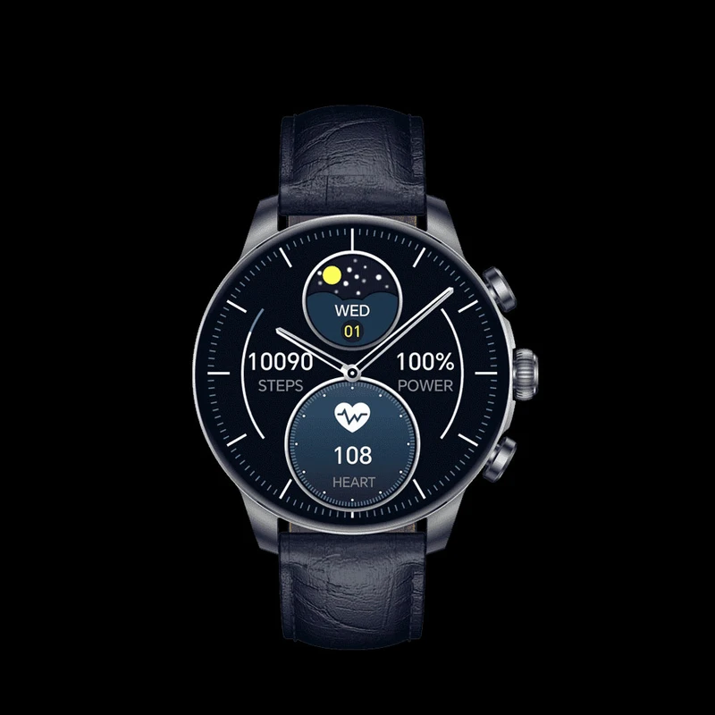 ساعت هوشمند گلوریمی مدل GX CLASSICFIT (LIMITED EDITION) بند چرمی